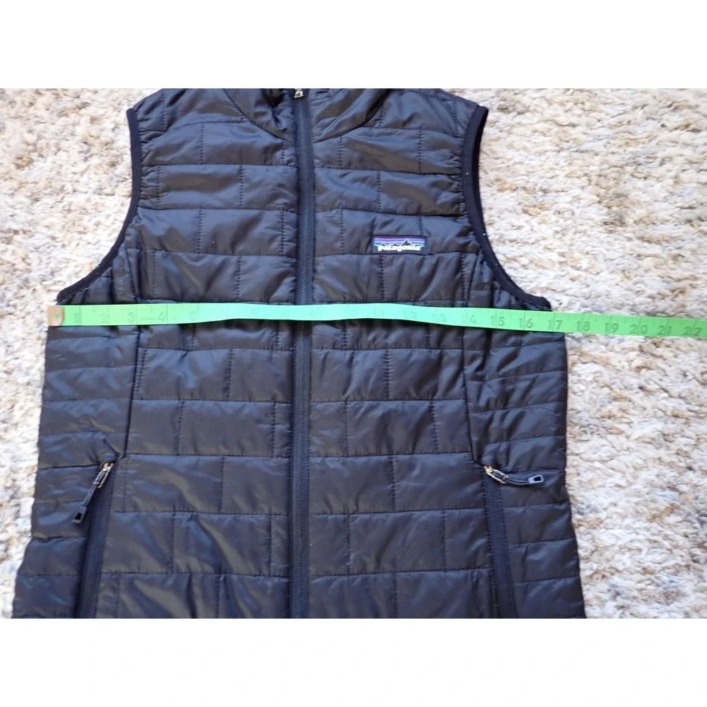 Patagonia Nano Puff Vest Womens Small Black Excellent Quilted Puffer Layering